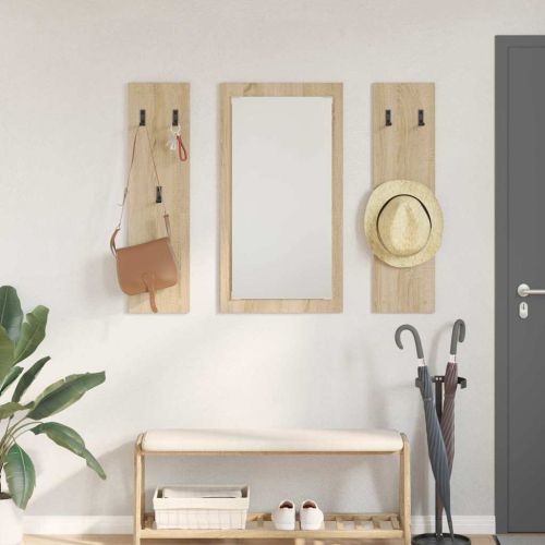 Стенен закачалка за палта Сонома дъб 96 x 1,5 x 90 см