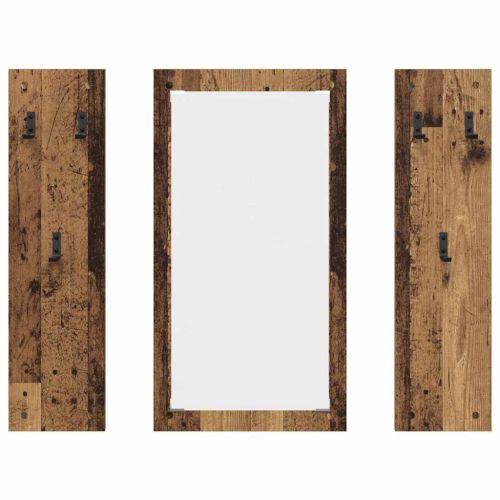 Стенен закачалка за палта Старо дърво 96 x 1,5 x 90 см