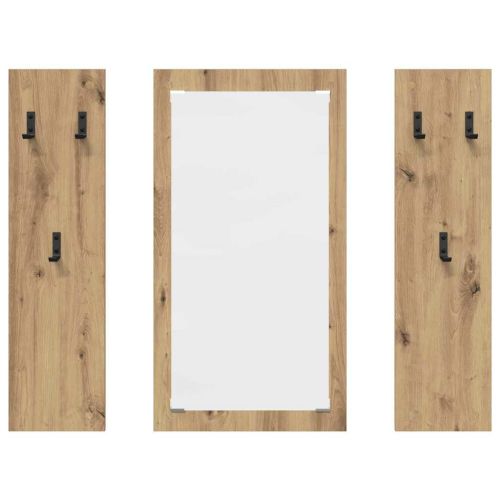 Стенен закачалка за палта Дъб 96 x 1,5 x 90 см Инженерно дърво