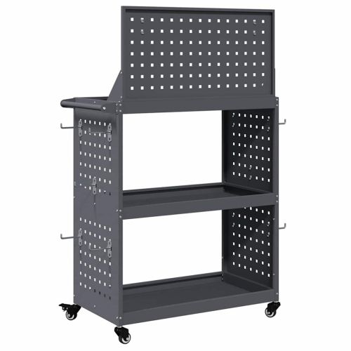 Карача за инструменти с рафт с колело Антрацит 65 x 35 x 111 см