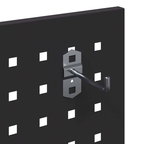 Карача за инструменти с рафт с колело Черно 65 x 35 x 111 см