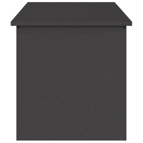 Кутия за съхранение на открито Черно 100 x 50,5 x 50 см Стомана