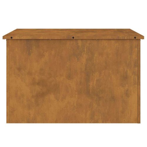 Кутия за съхранение на открито Ръждясало 80 x 50,5 x 50 см