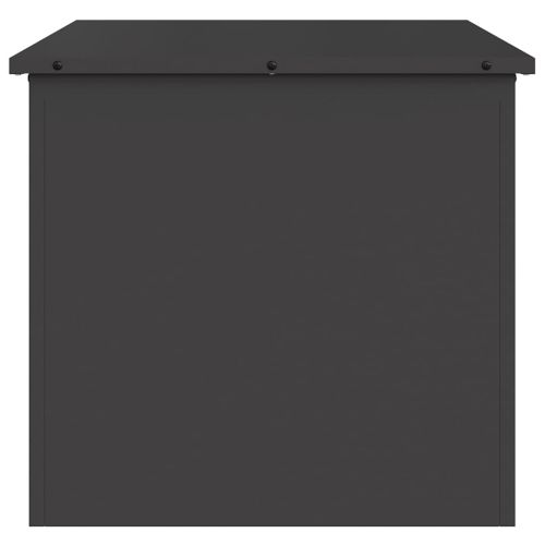 Кутия за съхранение на открито Черно 55 x 50,5 x 50 см Стомана