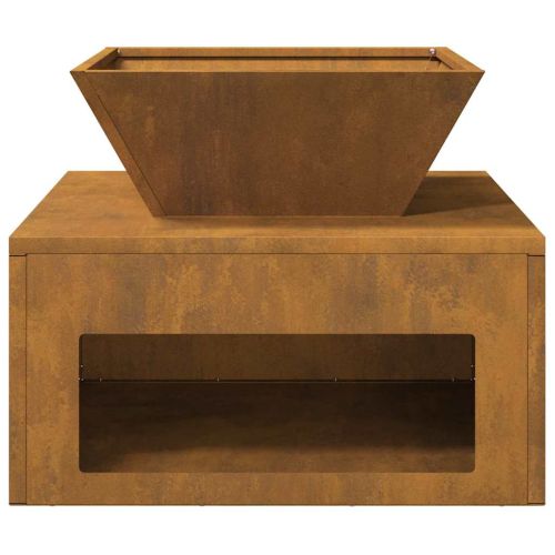 Огнище Ръждясало 50 x 50 x 40 cm Патинираща стомана