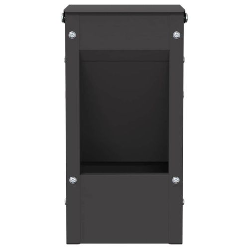 Хранилка за зайци Черно 12,5 x 12,5 x 25 см