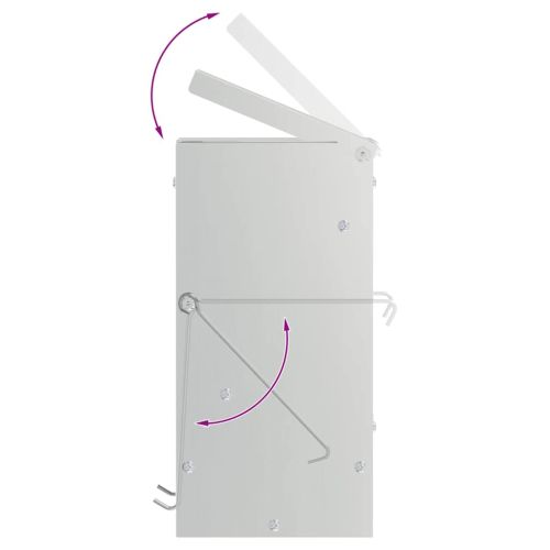 Хранилка за зайци Сребрист 12,5 x 12,5 x 25 см