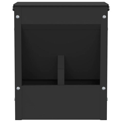 Хранилка за зайци Черно 20 x 12,5 x 25 см