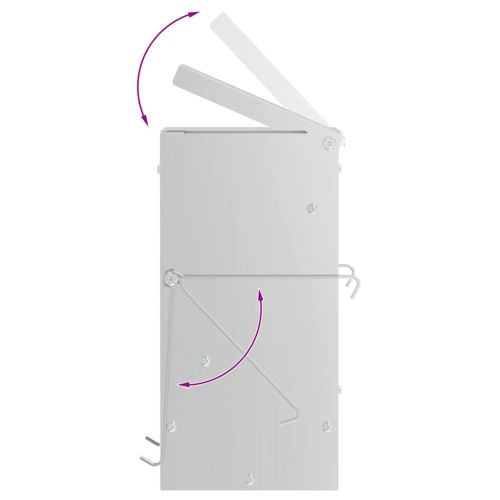 Хранилка за зайци Сребрист 20 x 12,5 x 25 см