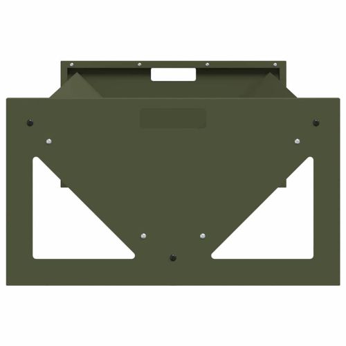 Тръба за хранене на добитък Маслинено зелено 108 x 50 x 28 см