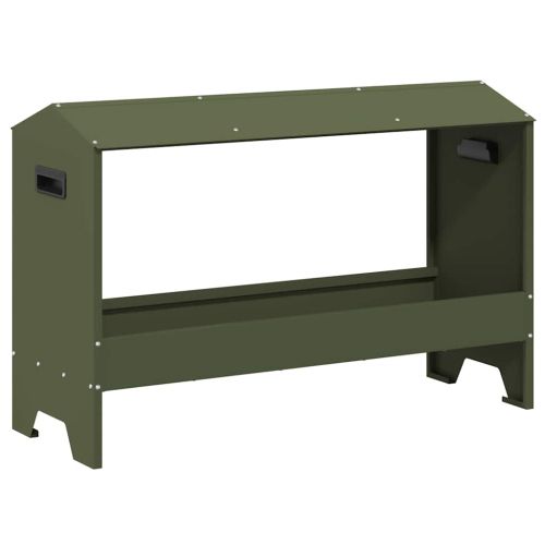 Хранилка за пилета Маслинено зелено 81 x 32 x 53,5 см