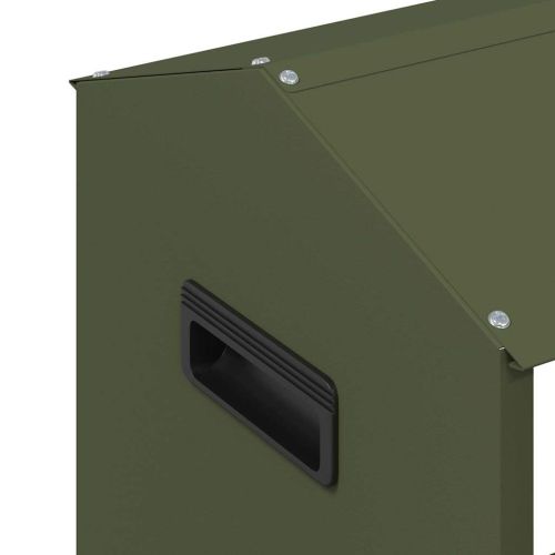 Хранилка за пилета Маслинено зелено 81 x 32 x 53,5 см