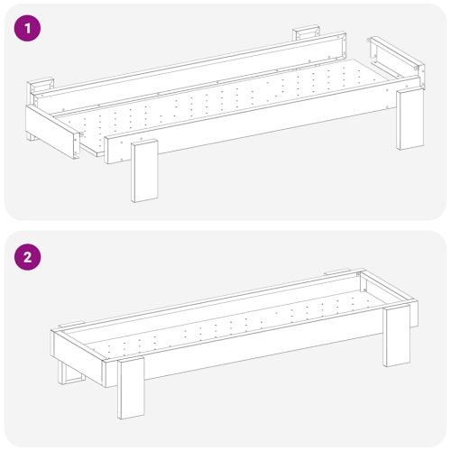 Хранилка за пилета Маслинено зелено 80 x 28 x 13.5 см