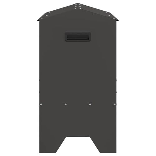 Тръба за хранене на добитък Черно 79 x 35 x 62 см