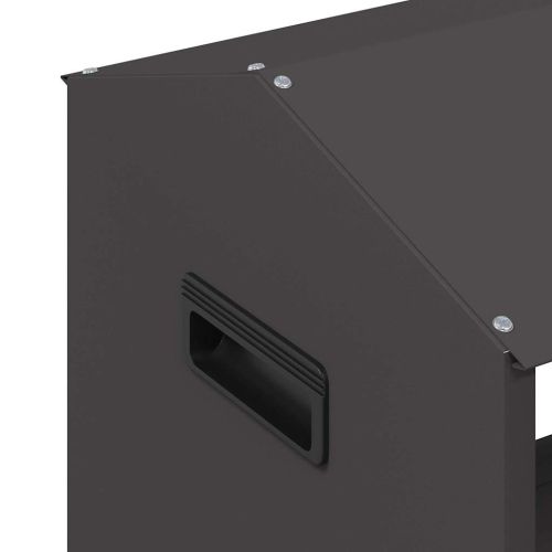 Тръба за хранене на добитък Черно 79 x 35 x 62 см