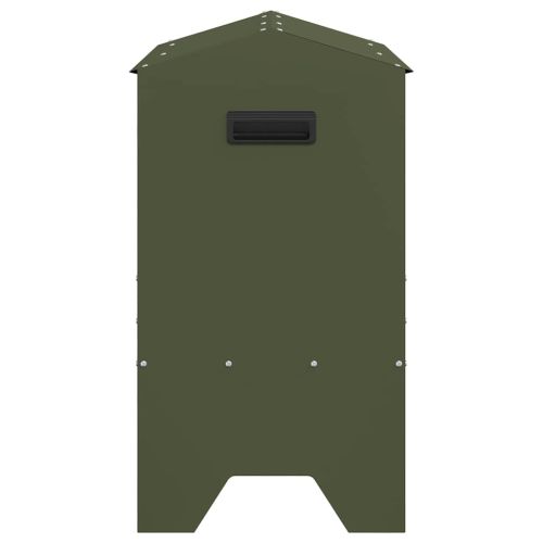 Тръба за хранене на добитък Маслинено зелено 79 x 35 x 62 см