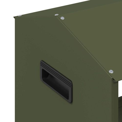 Тръба за хранене на добитък Маслинено зелено 79 x 35 x 62 см