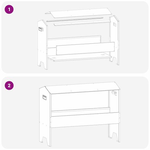 Тръба за хранене на добитък Сребрист 79 x 35 x 62 см