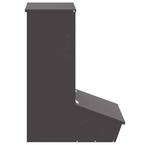 Фидер за свине Черно 55 x 38 x 76 см Студено валцована стомана