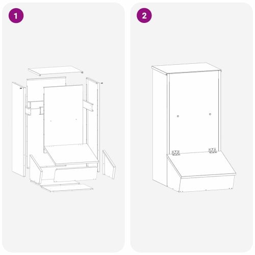 Фидер за свине Сребрист 55 x 38 x 76 см Галванизирана стомана