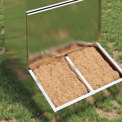 Фидер за свине Сребрист 55 x 51 x 91,5 см Галванизирана стомана