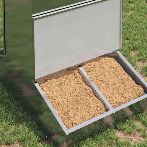 Фидер за свине Сребрист 82 x 51 x 91,5 см Галванизирана стомана