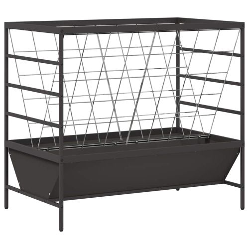 Хранилка за добитък Черно 100 x 60 x 90 см