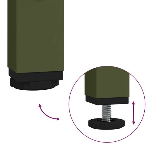 Хранилка за добитък Маслинено зелено 100 x 60 x 90 см