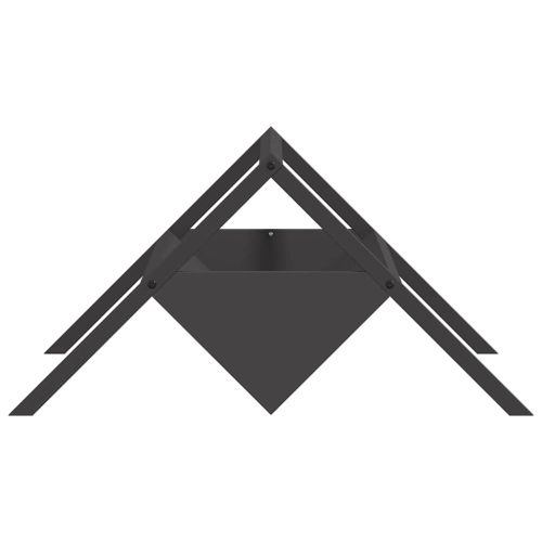 Тръба за хранене на добитък Черно 111 x 76 x 38 см