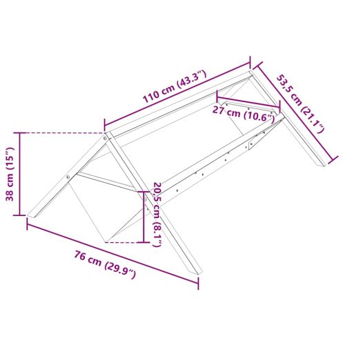 Тръба за хранене на добитък Черно 111 x 76 x 38 см