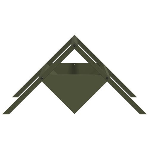 Тръба за хранене на добитък Маслинено зелено 111 x 76 x 38 см