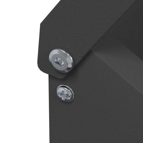 Кокошарник Черно 21 x 16 x 33 см Студено валцована стомана