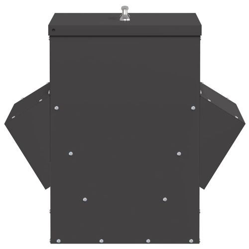 Кокошарник Черно 40,5 х 45 х 41 см Студено валцована стомана