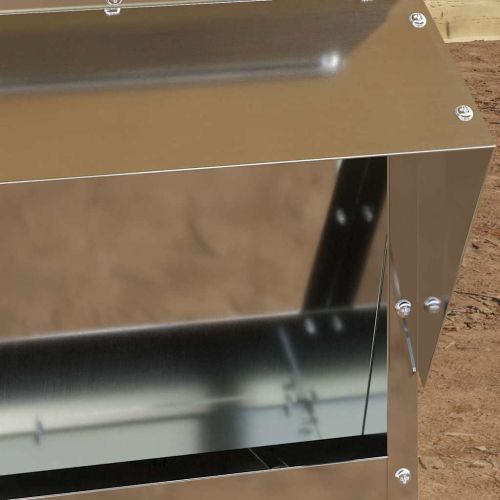 Кокошарник Сребрист 40,5 х 45 х 41 см Галванизирана стомана