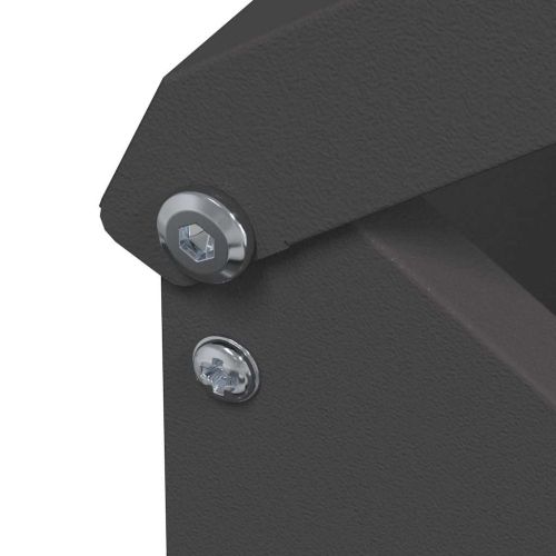 Кокошарник Черно 13 x 12 x 51 см Студено валцована стомана