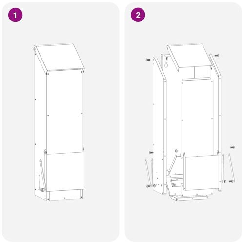 Кокошарник Маслинено зелено 13 x 12 x 51 см