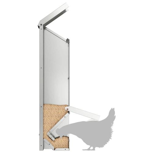 Кокошарник Сребрист 13 x 12 x 51 см Галванизирана стомана