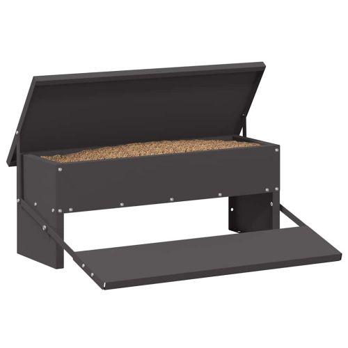 Кокошка Т ределна хранилка Черно 48,5 x 39,5 x 19 см