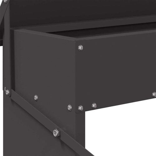 Кокошка Т ределна хранилка Черно 48,5 x 39,5 x 19 см