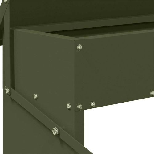 Кокошка Т ределна хранилка Маслинено зелено 48,5 x 39,5 x 19 см