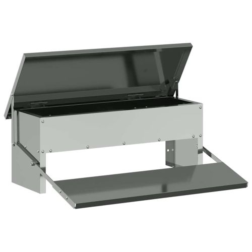 Кокошка Т ределна хранилка Сребрист 48,5 x 39,5 x 19 см