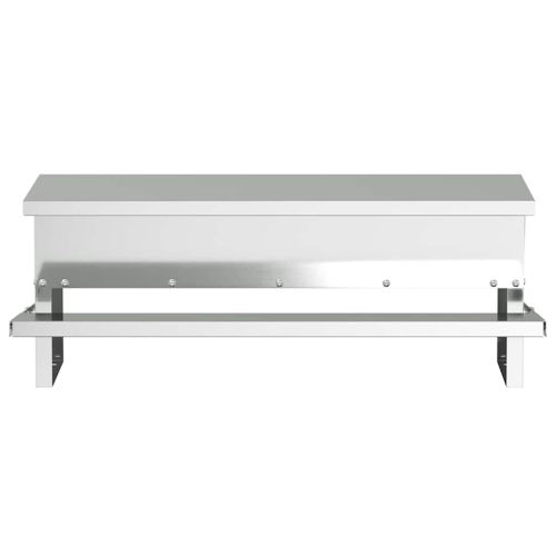 Кокошка Т ределна хранилка Сребрист 48,5 x 39,5 x 19 см