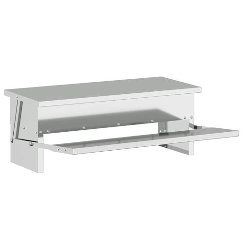 Кокошка Т ределна хранилка Сребрист 48,5 x 39,5 x 19 см