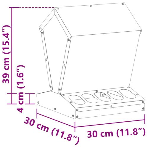 Кокошарник Маслинено зелено 30 x 30 x 39 см