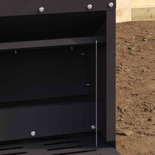 Кокошка Т ределна хранилка Черно 25 x 42 x 40 см