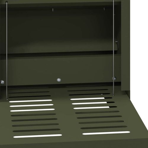 Кокошка Т ределна хранилка Маслинено зелено 25 x 42 x 40 см