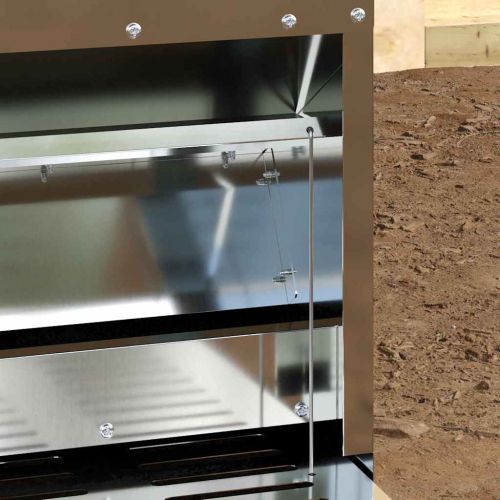 Кокошка Т ределна хранилка Сребрист 25 x 42 x 40 см