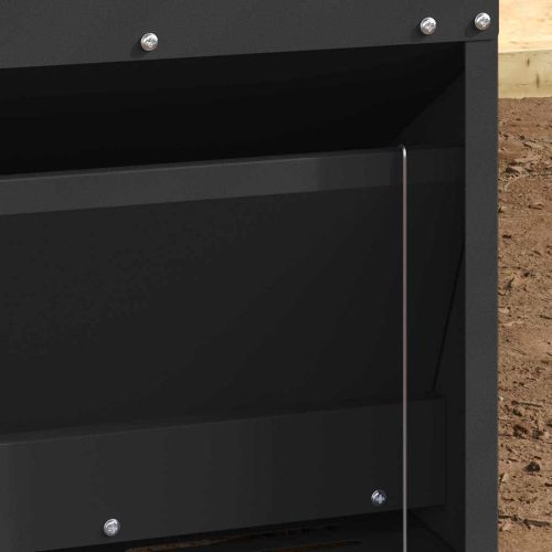 Кокошка Т ределна хранилка Черно 33 x 42 x 40 см