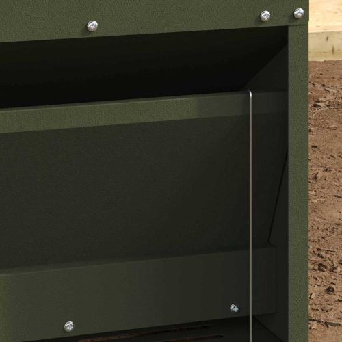 Кокошка Т ределна хранилка Маслинено зелено 33 x 42 x 40 см