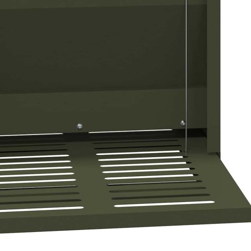 Кокошка Т ределна хранилка Маслинено зелено 33 x 42 x 40 см